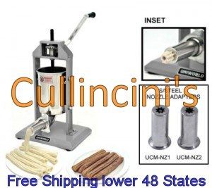 Churro Maker Machine 5 pound capacity Stainless Cylinder with two 