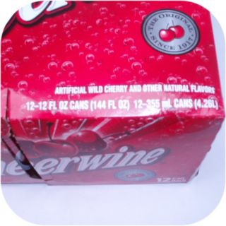 12 Pack of Cheerwine Cans Cherry Cola Pop Soft Soda