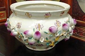 Large Rare Vintage Chinese Porcelain Pot Planter Fish Bowl 15