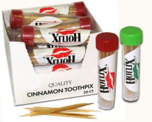 Cinnamon or Mint Flavored Toothpicks Hotlix Toothpix