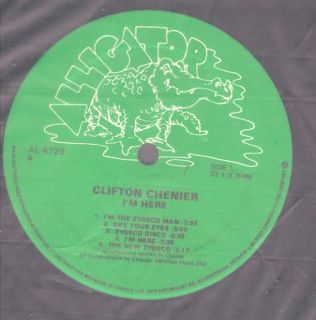Clifton Chenier IM Here LP NM VG Canada Alligator