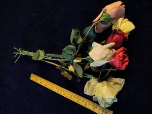 Vintage Millinery Flower All Roses Pink Red Ivory Yellow Collection 