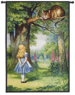 Alice in Wonderland Cheshire Cat Tapestry Wall Hanging
