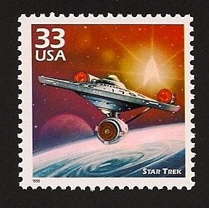 Special Star Trek Starship Enterprise Original Series US Stamp Mint NH 
