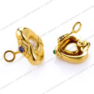 This pair of earrings from Chopard are unique and fun. These heart