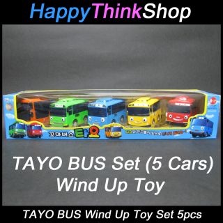  Bus Tayo Bus Wind Up Toy C Set 5 Cars Tayo Rogi Gani Cito Rani