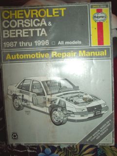 Haynes 1987 1996 Chevrolet Corsica Beretta Automotive Repair Manual