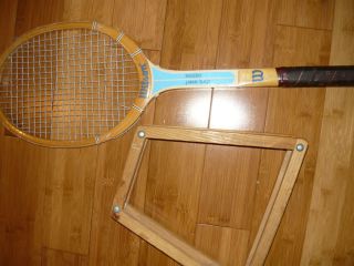 Vintage Wood Chris Evert Prestige Tennis Racquet with Head Protector