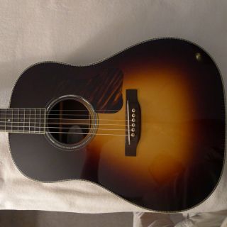 Chris Bozung J Model Guitar With New Martin and Gibson Strings