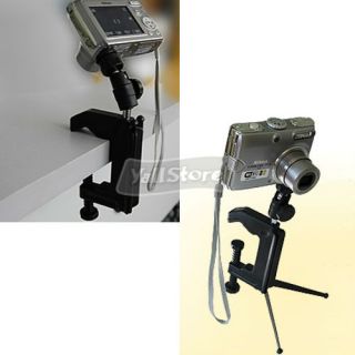 Mini Swiveling Camera Stand Tripod or Table C Clamp New