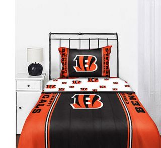 Cincinnati Bengals Full Comforter Sheets Bedding