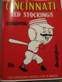 1954 Cincinnati Redlegs Yearbook Exact Reproduction