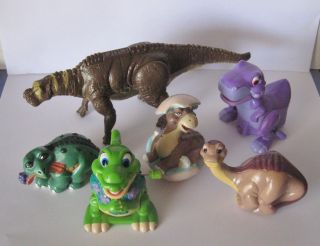 Lot of 6 Dinosaurs Figurines Action Figures Land Before Time