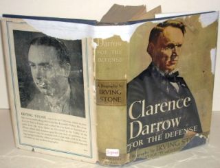 Clarence Darrow for the Defense Irving Stone SIGNED 1st edition