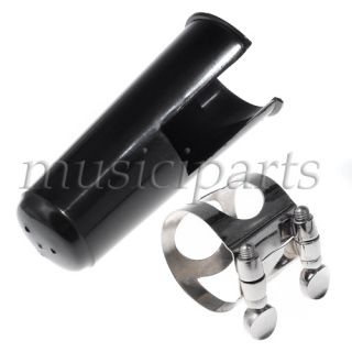 Clarinet Mouthpiece Metal Ligature and black plastic Cap set ,clarinet