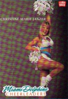 Christine Marie Janzer Miami Dolphins Cheerleader Football Picture