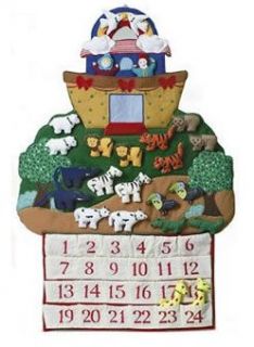 RETIRED Large Noahs Ark Fabric Christmas Advent Calendar