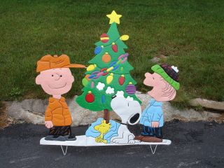 Peanuts Metal Outdoor lawn Decoration Christmas Holiday Snoopy Charlie