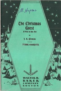 1944 Baker Plays The Christmas Guest A Play in One Act