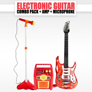 Guitar Microphone Amplifier Toys Kids Karaoke Electric Boy Girl
