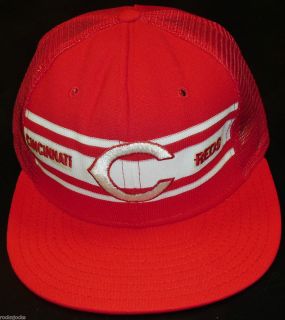 Cincinnati Reds Snapback hat Vintage 90s Barry Larkin Chris Sabo