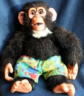 Axtells Amazing Apes Chimpanzee Ventriloquist Puppet Stuffed Animal