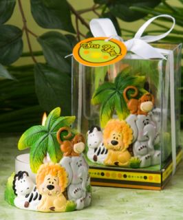 36 Jungle Critters Collection Candle Christening Baby Shower Favors