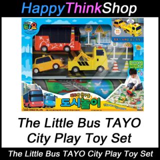  Bus Tayo City Play Toy Set with 3 Characters Cito Toto Nuri