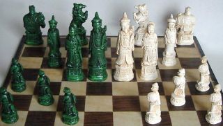 Huge Mandarin Chess Men Old Chinese Style Cast and Finished by Hand K