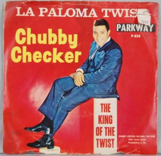 Chubby Checker 45 Slow Twistin Parkway PS Hear