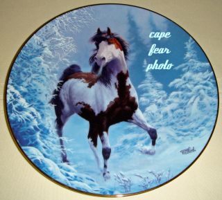 Chuck DeHaan Wild Horse Winter Renegade Plate BX COA