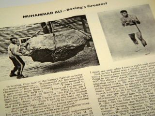 Vtg 1975 Muhammad Ali Chuck Wepner ONSITE Boxing Program Clay