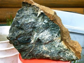 28 lb Teal Blue Jadeite Clear Creek CA lapidary Cutting Rough Slab Cab