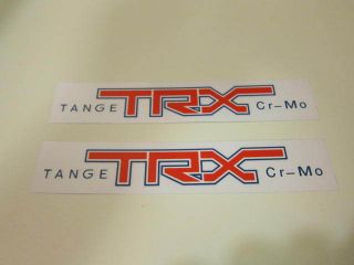 Old School BMX Tange TRX Fork Sticker x 2 Clear