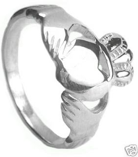 These Claddagh rings are made from solid sterling silver and are