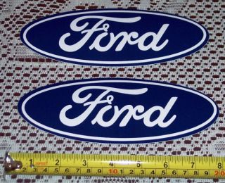 Two 8 Classic Ford Motor Company Oval Adhesive Vinyl Glossy Decals