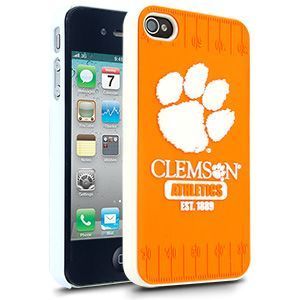 iPhone 4 4S Clemson Tigers Faceplate Protective Hard Case Cover NCAA