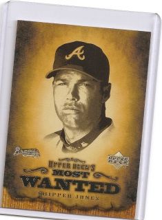 Chipper Jones 2000 Upper Deck Most Wanted Card Mint Braves