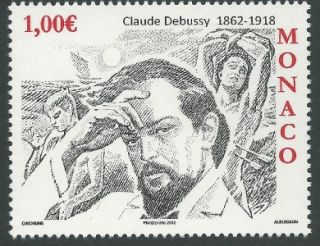 Monaco 2012 Famous People Birth of Claude Debussy Composer MNH