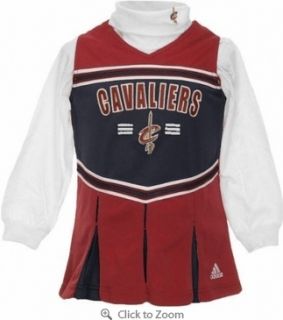 NWT Adidas NBA Cleveland Cavaliers Cheerleader Jumper Dress Set Girls