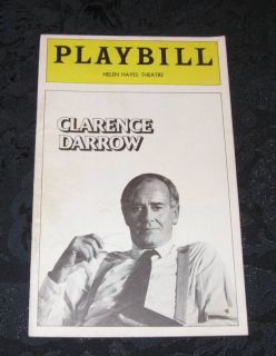 Playbill Clarence Darrow Henry Fonda Helen Hayes 1974