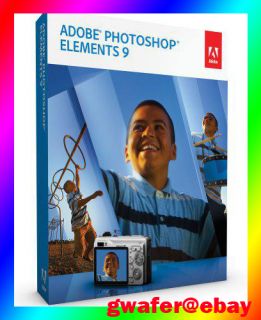 Brand New Genuine Adobe Photoshop Elements 9 Windows Mac Full Function