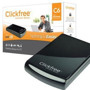 Clickfree CA3D206CBK1F1S 2TB total backup desk CA3D20 6CBK1 F1S