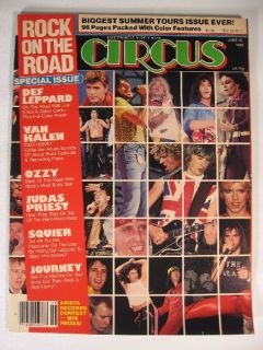 1983 Circus Mag Def Leppard Squier Journey Judas Priest