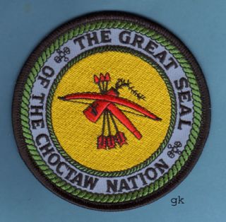 choctaw nation oklahoma tribal seal patch unused 3 5 8 the choctaw