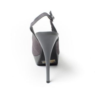 Womens Shoes Gray High Heel Platform Stiletto Slingback Pump Sandal US
