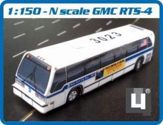 Scale 1 150 GMC RTS MTA New York City Bus Handmade Model