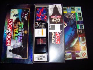 Star Wars Monopoly Classic Trilogy 1997 Boardgame Real Estate Trading