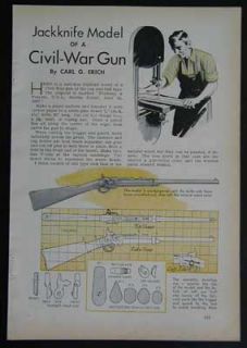 Ball Cap Gun Wooden Model How to Plans Civil War Rifle