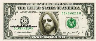 The Black Crowes Chris Robinson Dollar Bill Uncirculated Mint US